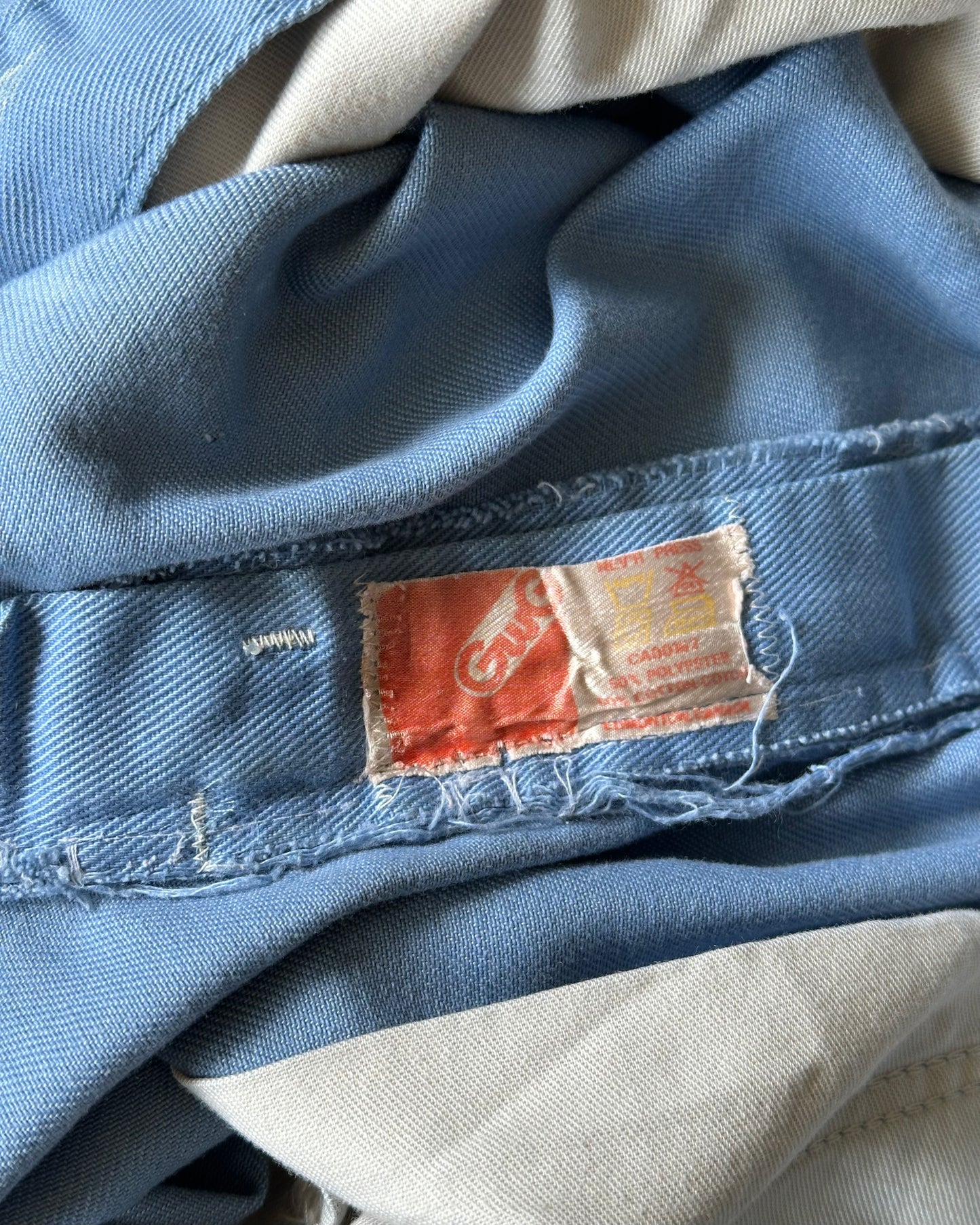 1970s - Light Blue GWG Painter Pants - 32x26