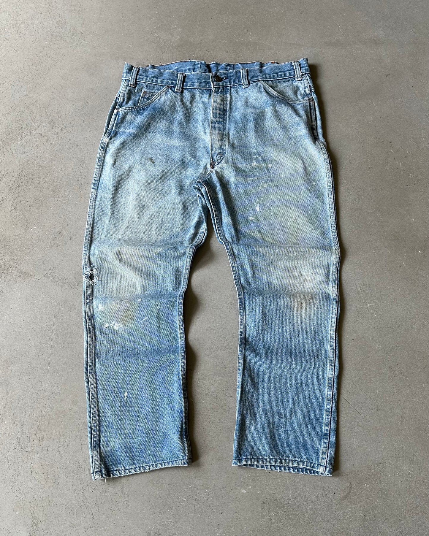 1980s - Distressed SaddleKing Jeans - 35x27