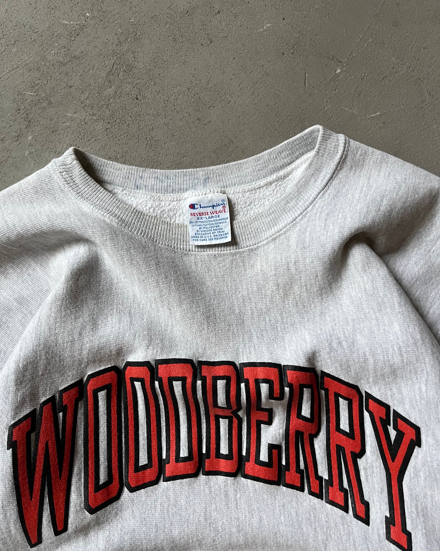 1990s - Ash Grey Woodberry Champion RW Crewneck - XL