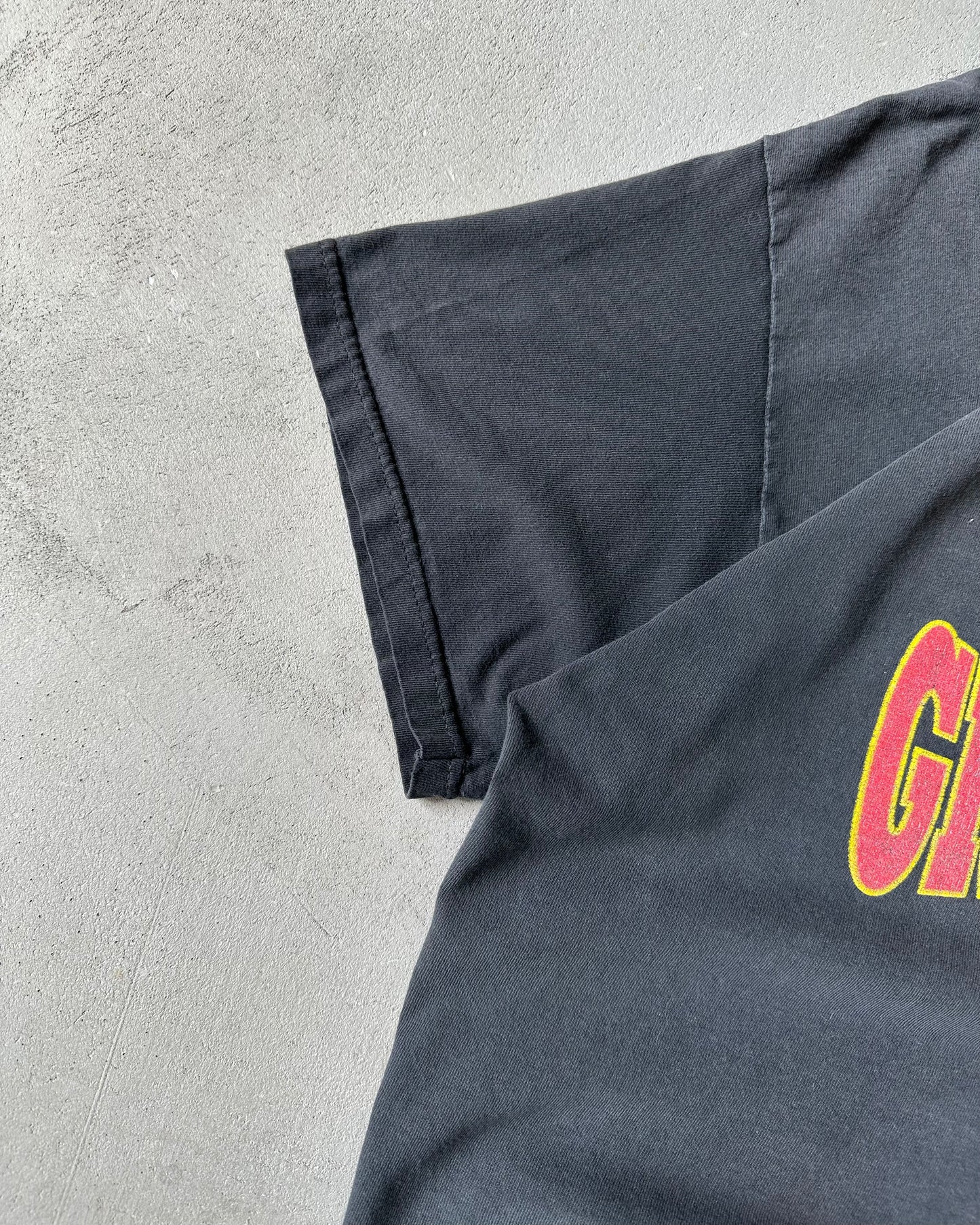 1990s - Distressed Black Super Grand-Pere T-Shirt - M