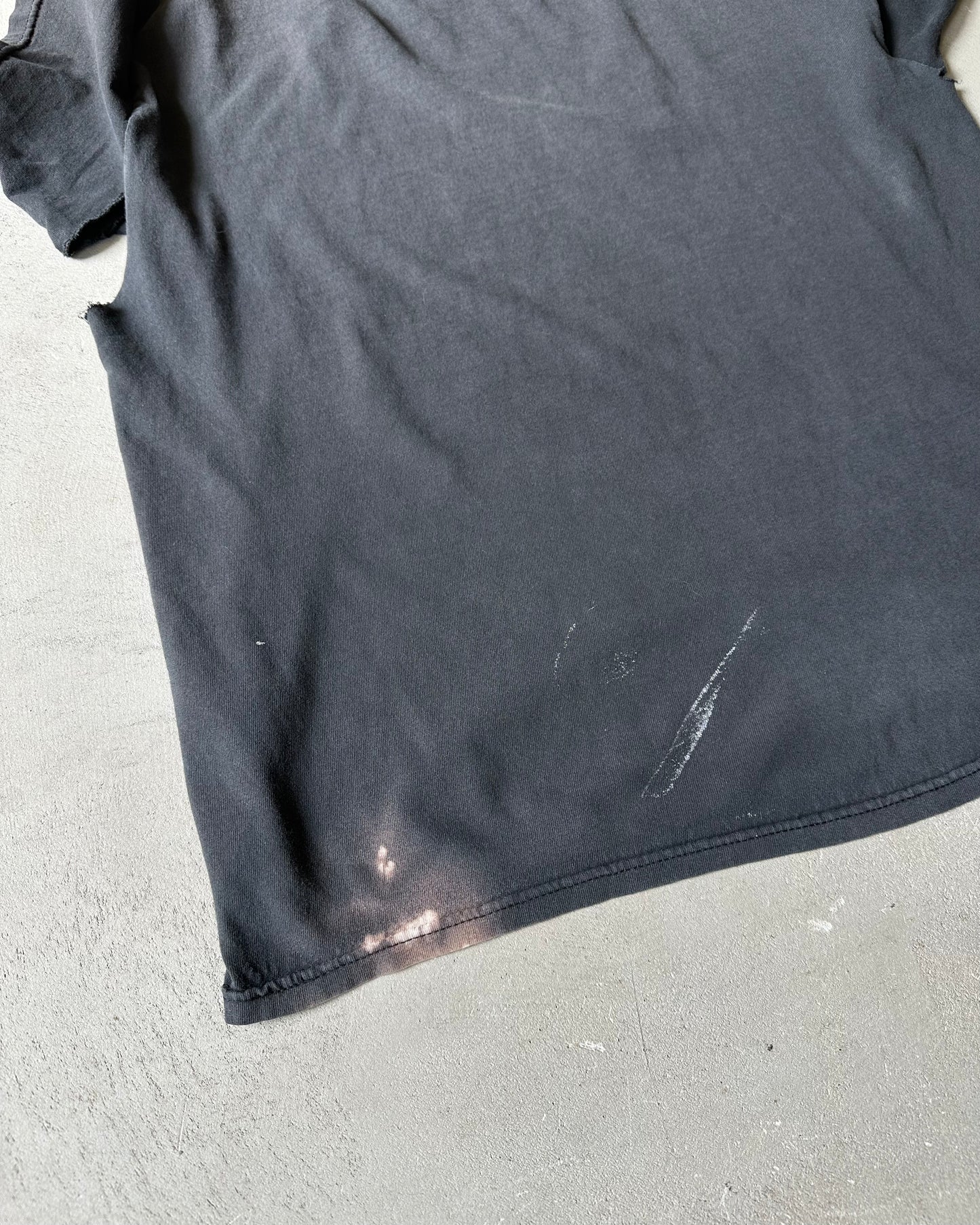 1990s - Distressed Black Super Grand-Pere T-Shirt - M