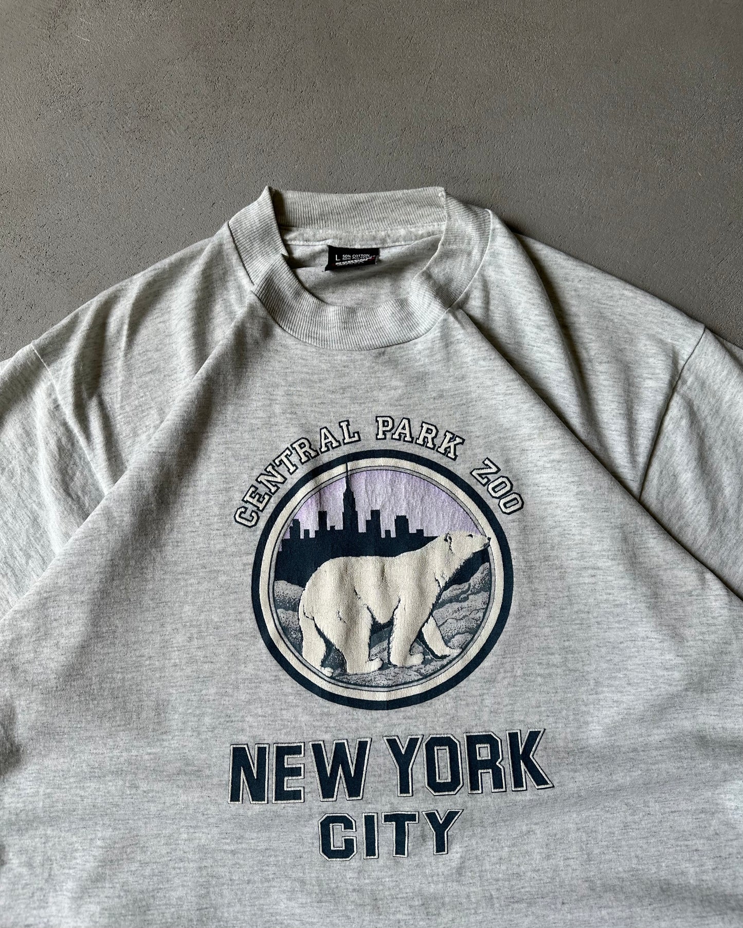 1990s - Ash Grey New York T-Shirt - M