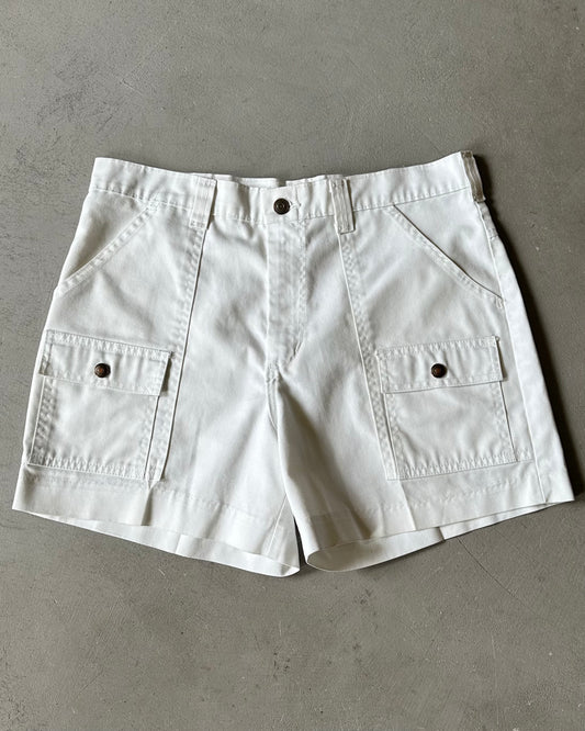 1970s - White Bush Shorts - 32