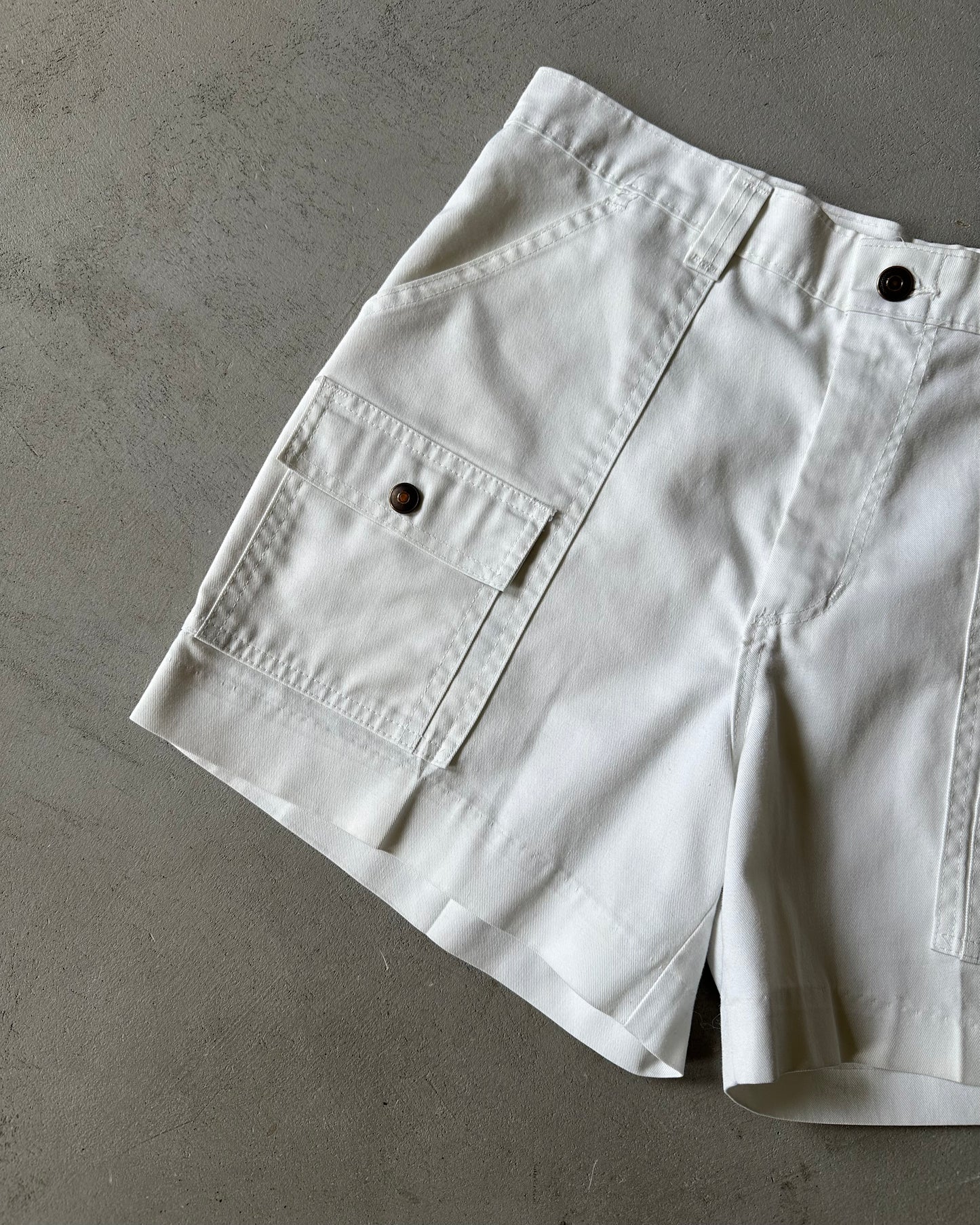 1970s - White Bush Shorts - 32