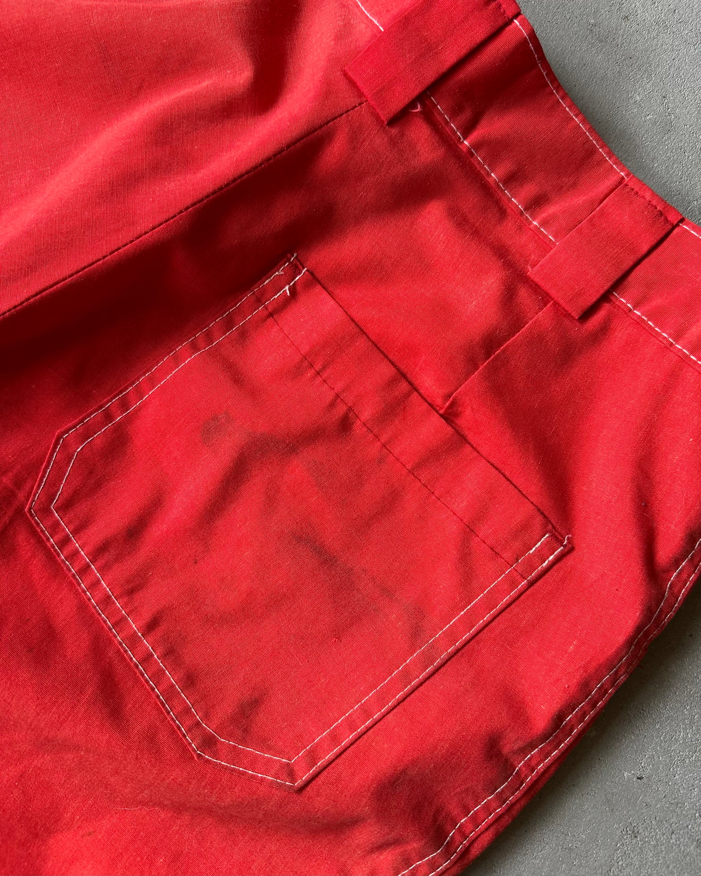 1970s - Red Smartain Bush Shorts - 31