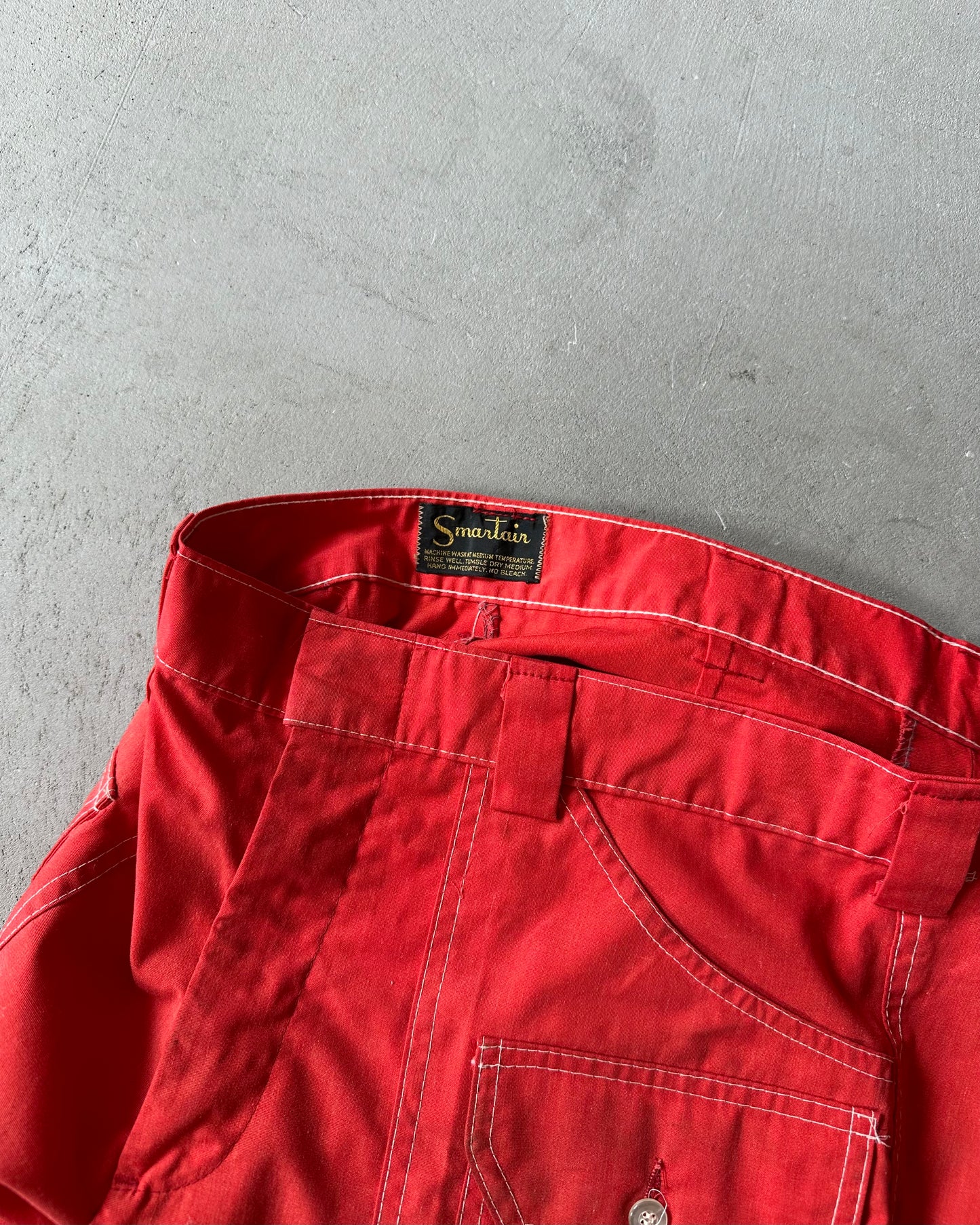 1970s - Red Smartain Bush Shorts - 31