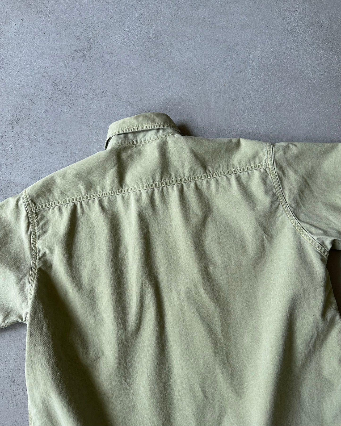 1940s - Green Military Shirt - S