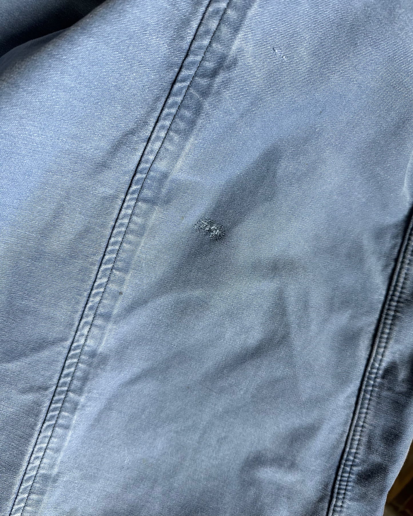 1960s - Distressed Blue Moleskin French Chore - S/M