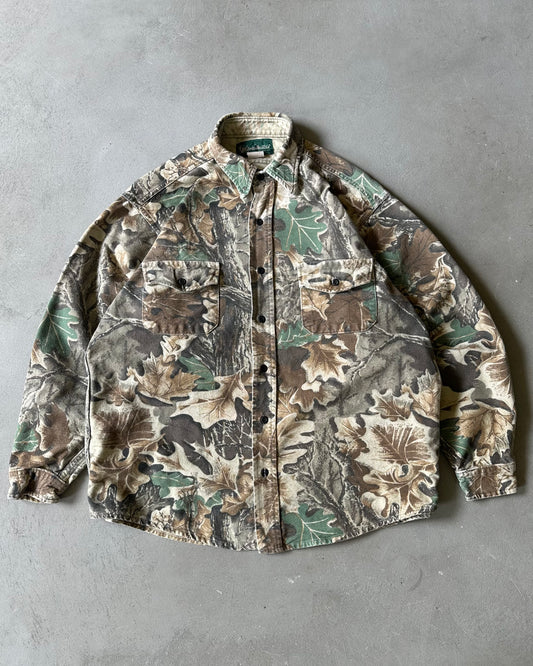 1990s - Camo Chamois Shirt - L