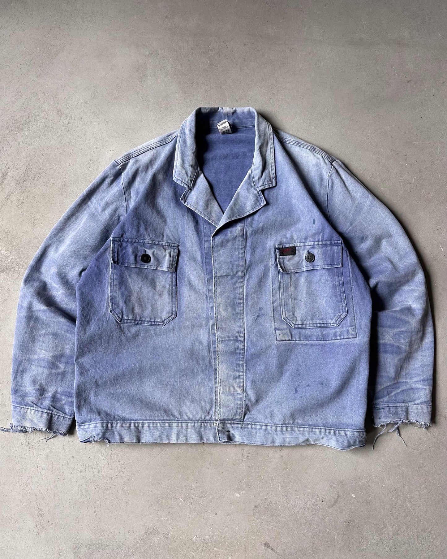 1970s - Distressed Blue German Chore - XL/XXL