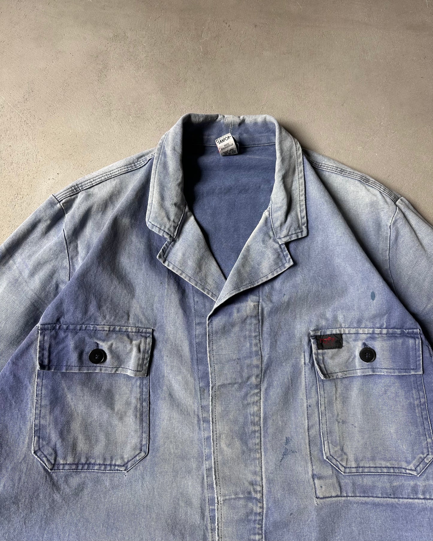 1970s - Distressed Blue German Chore - XL/XXL