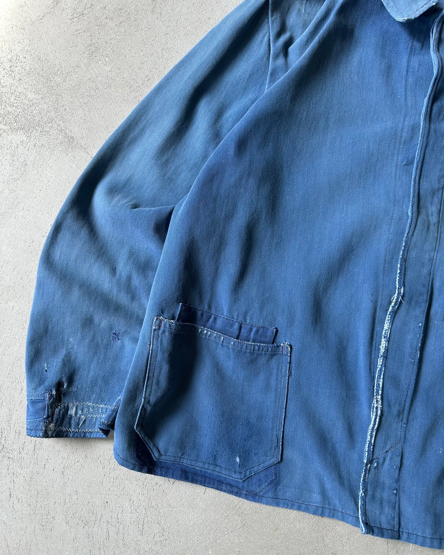 1980s - Distressed Blue Euro Chore - M/L