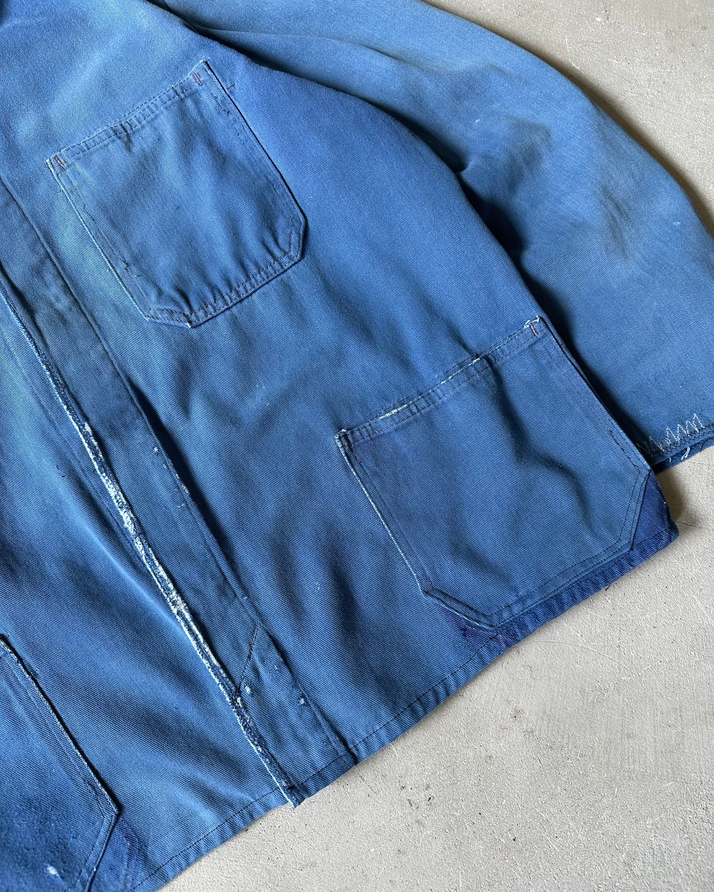 1980s - Distressed Blue Euro Chore - M/L