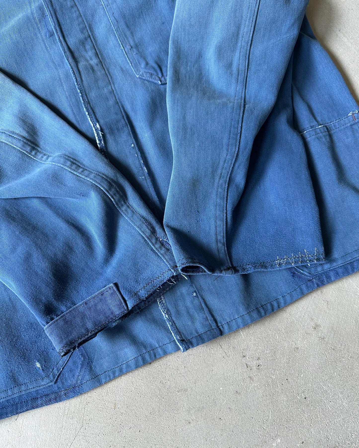 1980s - Distressed Blue Euro Chore - M/L