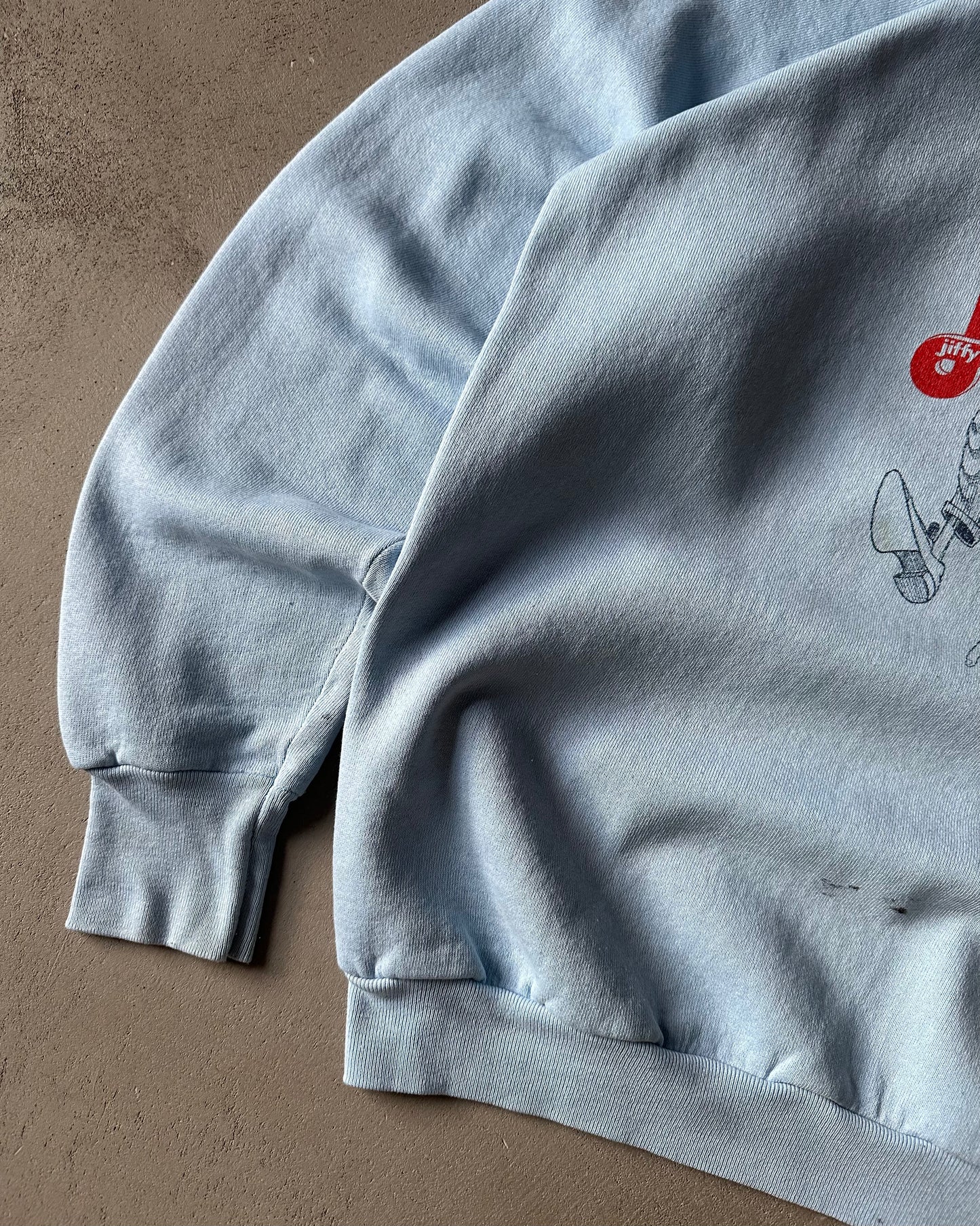 1980s - Light Blue Jiffy Lube Crewneck - L