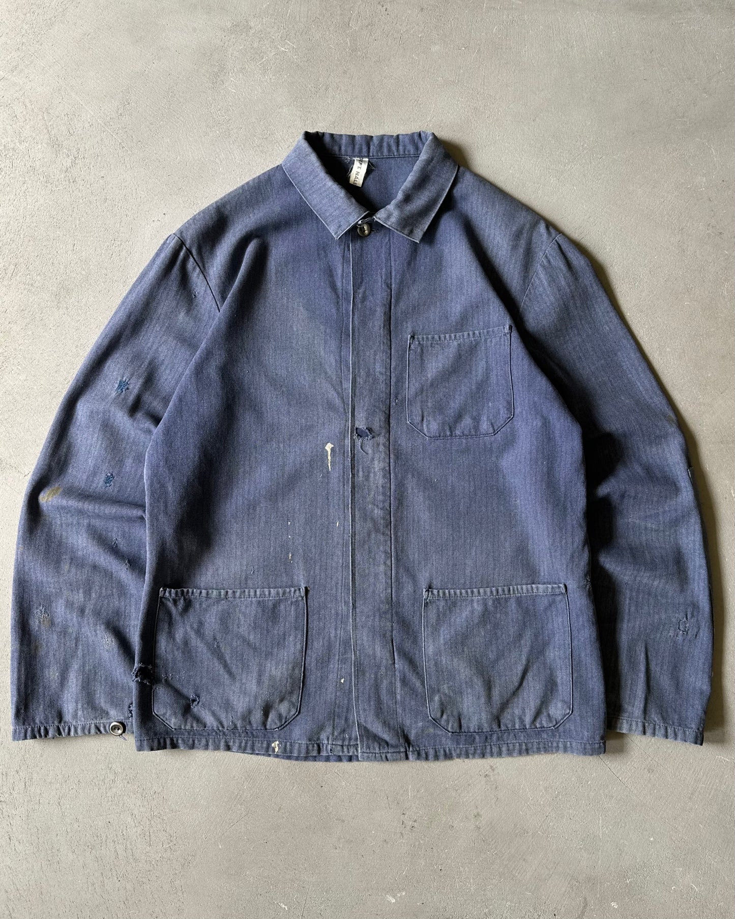1980s - Distressed Blue Euro Chore - M