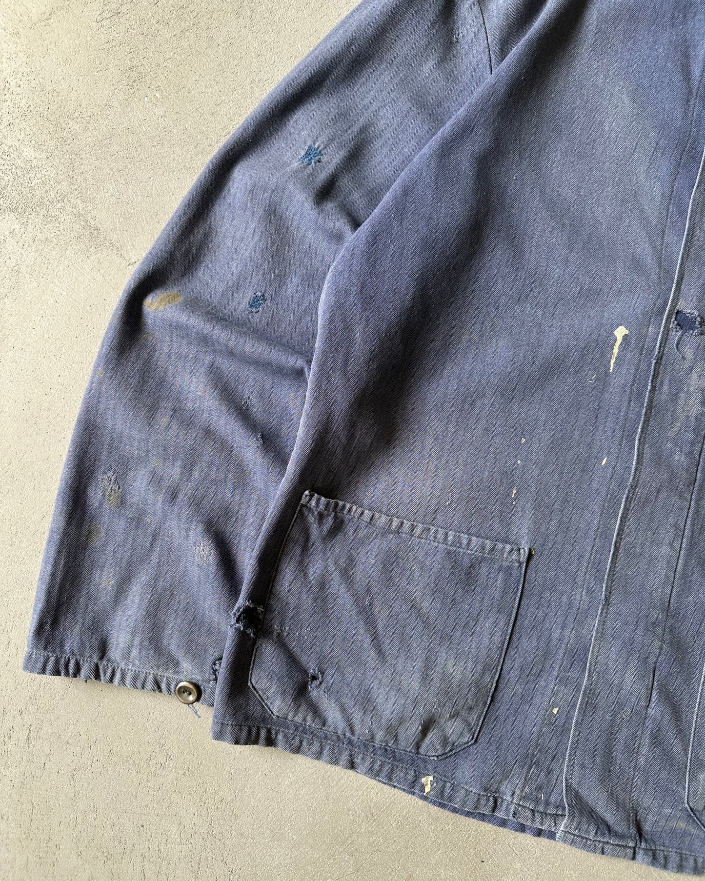 1980s - Distressed Blue Euro Chore - M