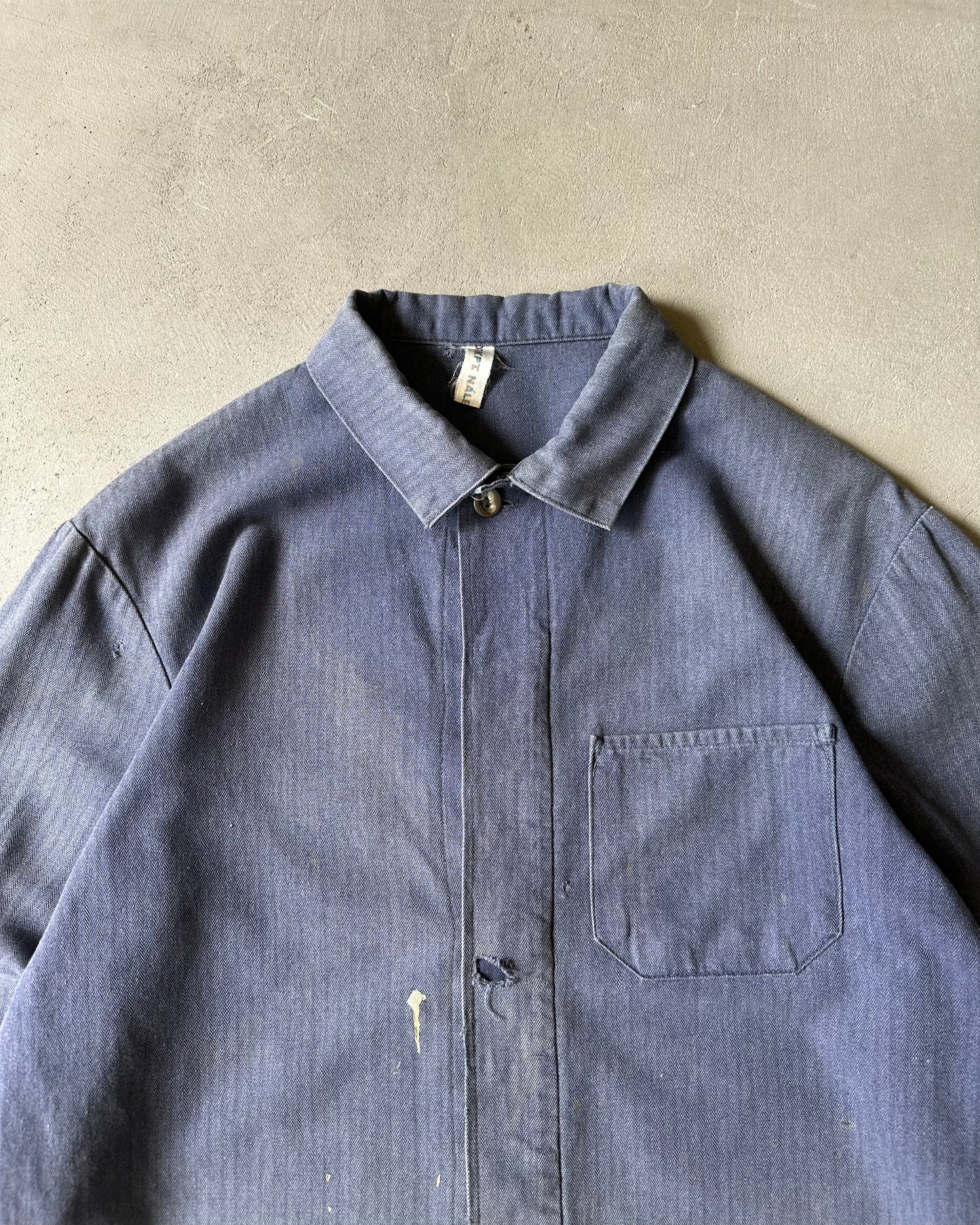 1980s - Distressed Blue Euro Chore - M