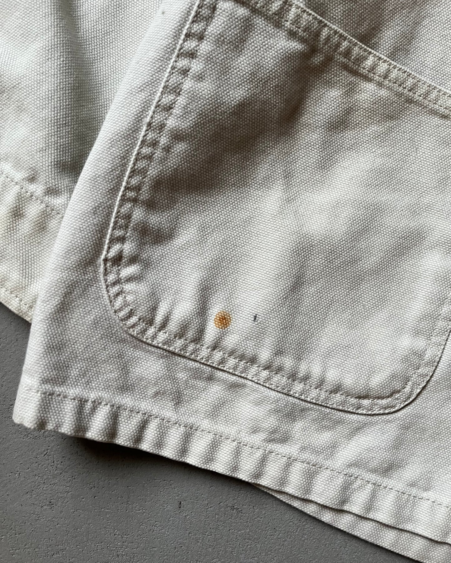 1990s - Beige Canvas Chore Coat - XL