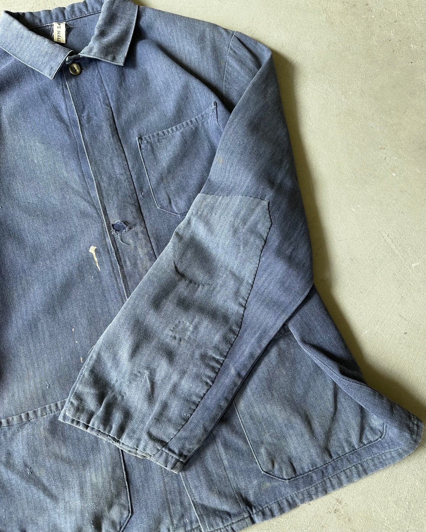 1980s - Distressed Blue Euro Chore - M