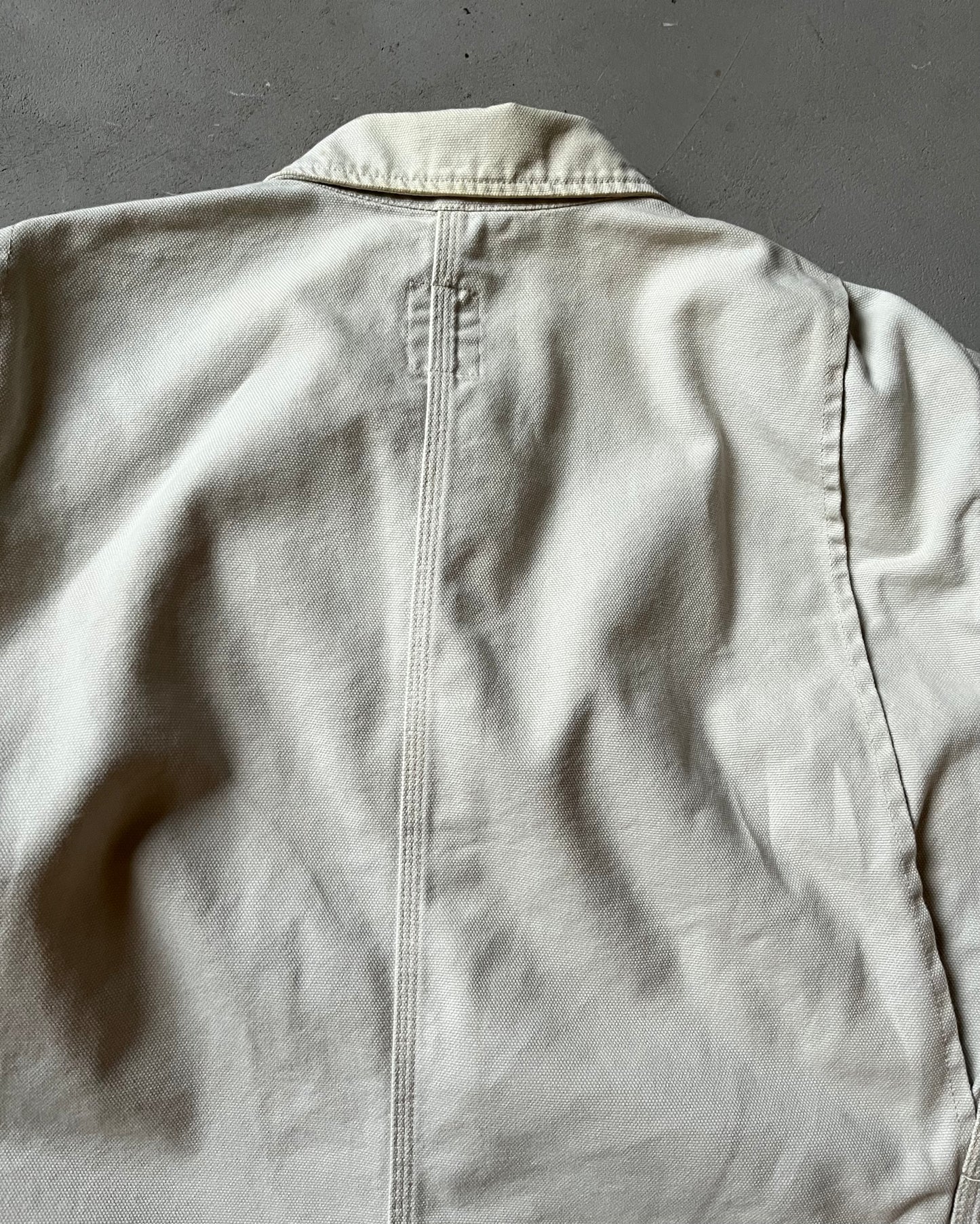 1990s - Beige Canvas Chore Coat - XL