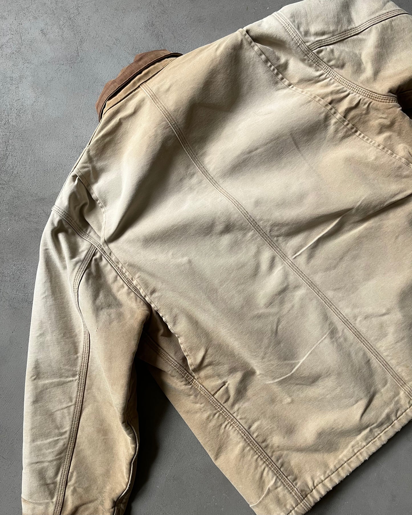 1990s - Distressed Duck Carhartt Chore Jacket - XL