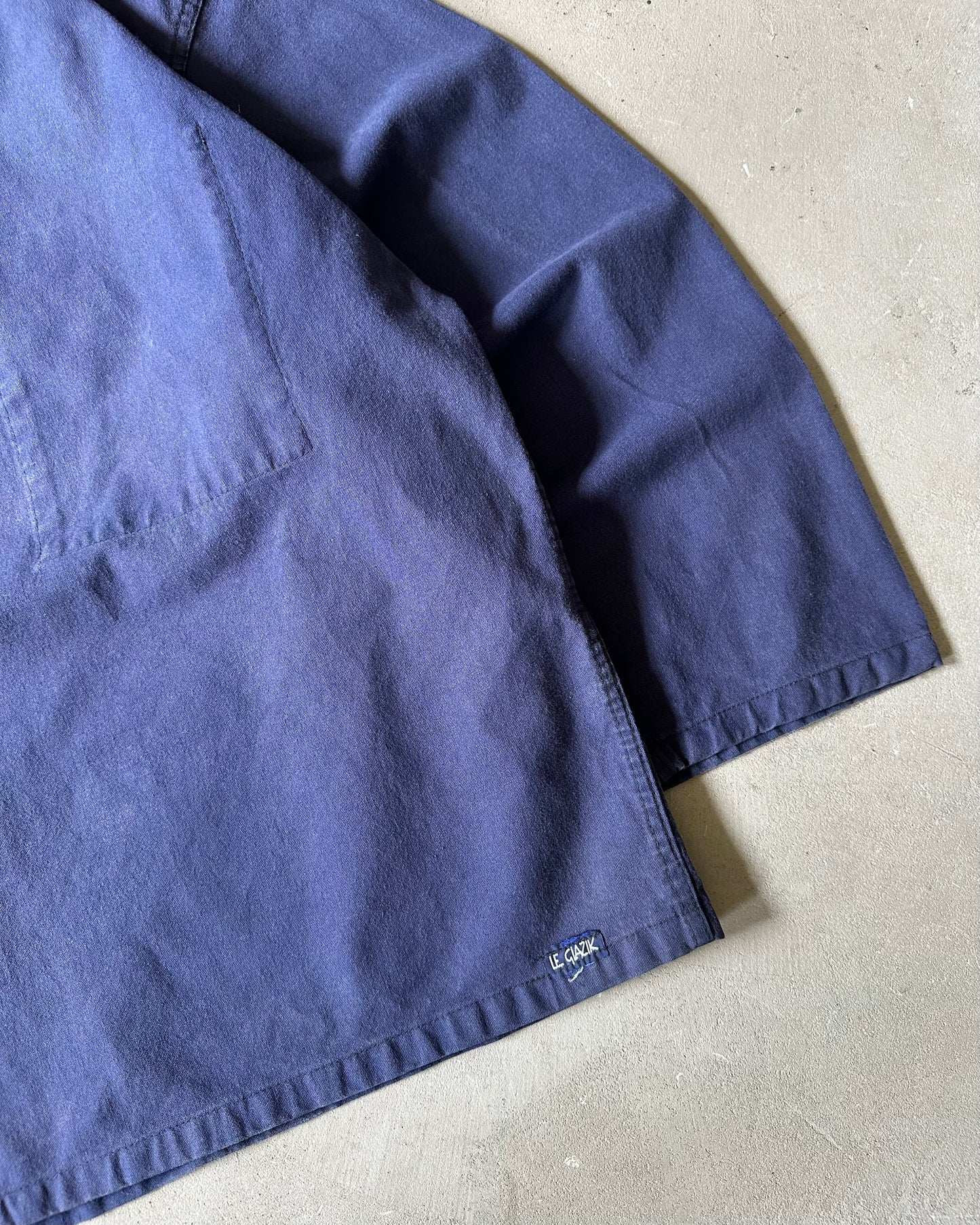 1990s - Navy Le Glazik Fisherman Overshirt - XL
