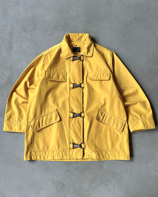 2000s - Yellow Fireman Rain Coat - M