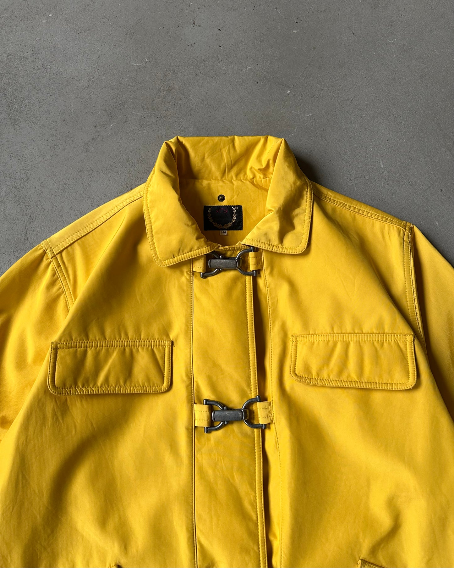 2000s - Yellow Fireman Rain Coat - M