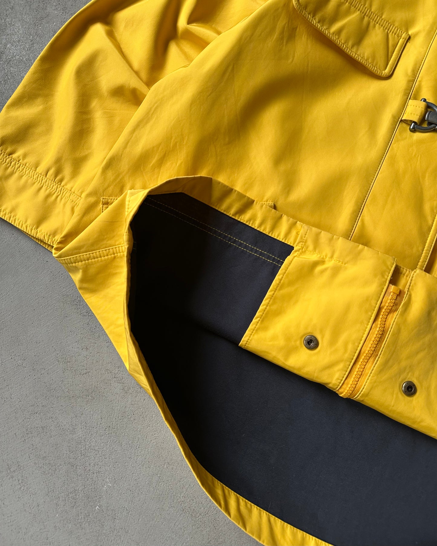 2000s - Yellow Fireman Rain Coat - M