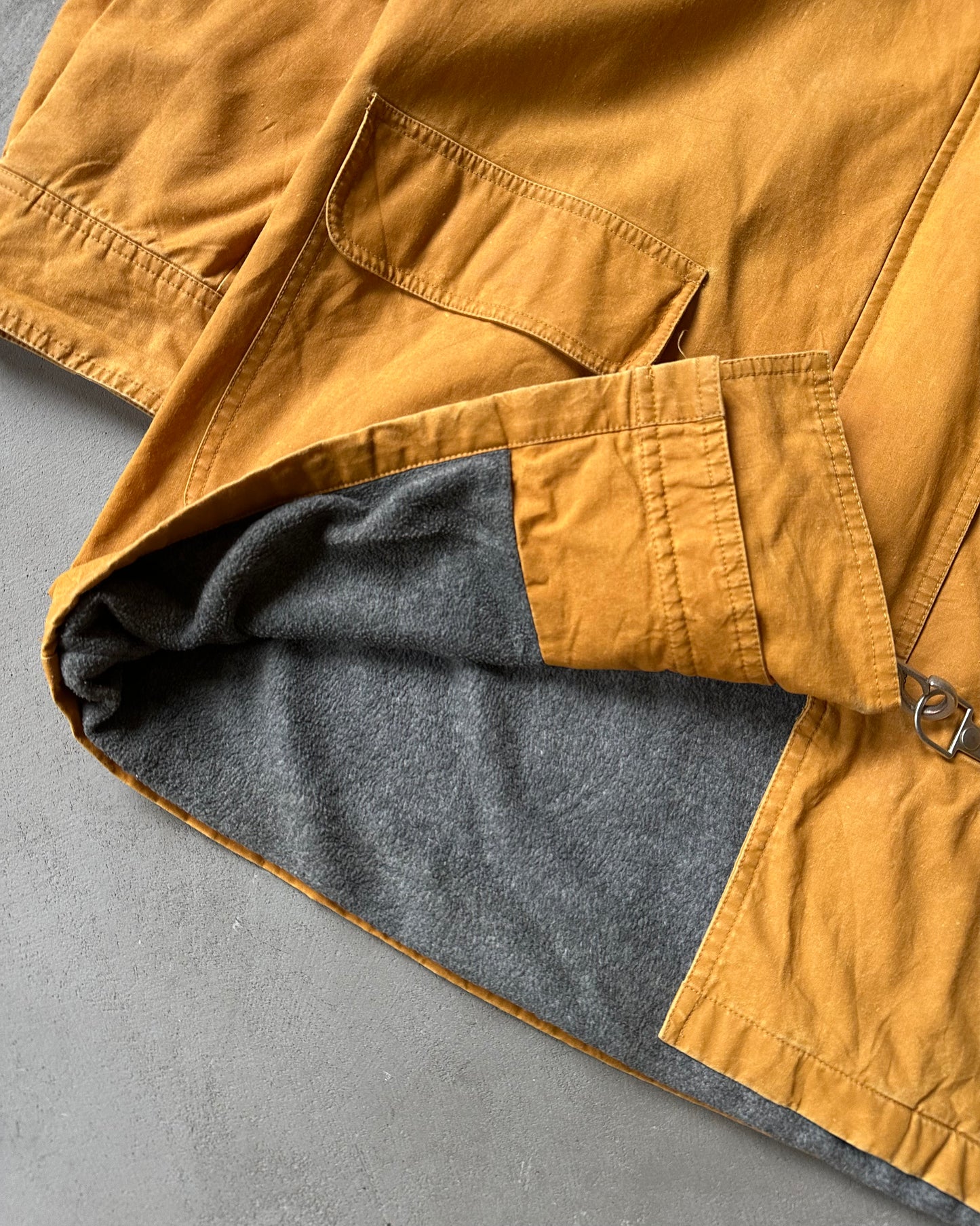2000s - Ocher Fireman Hooded Coat - M