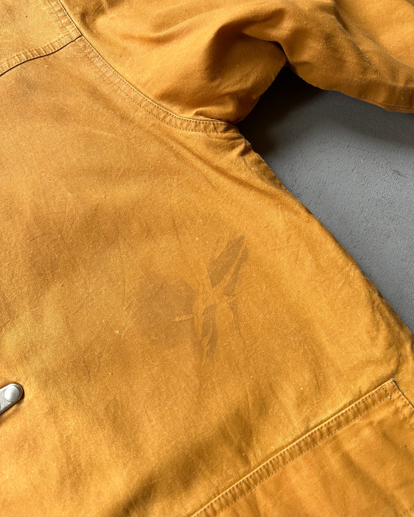 2000s - Ocher Fireman Hooded Coat - M