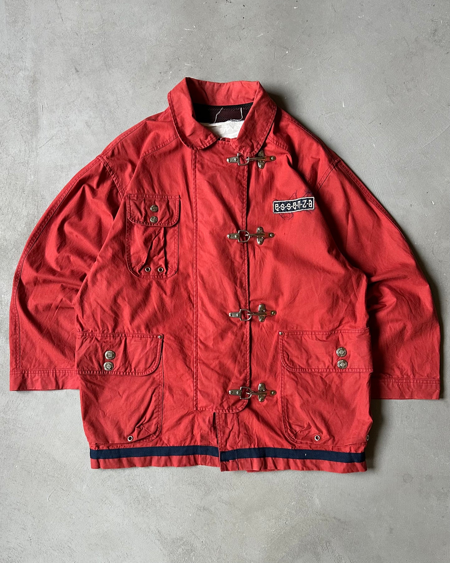 1990s - Light Red Essence Fireman Light Jacket - L