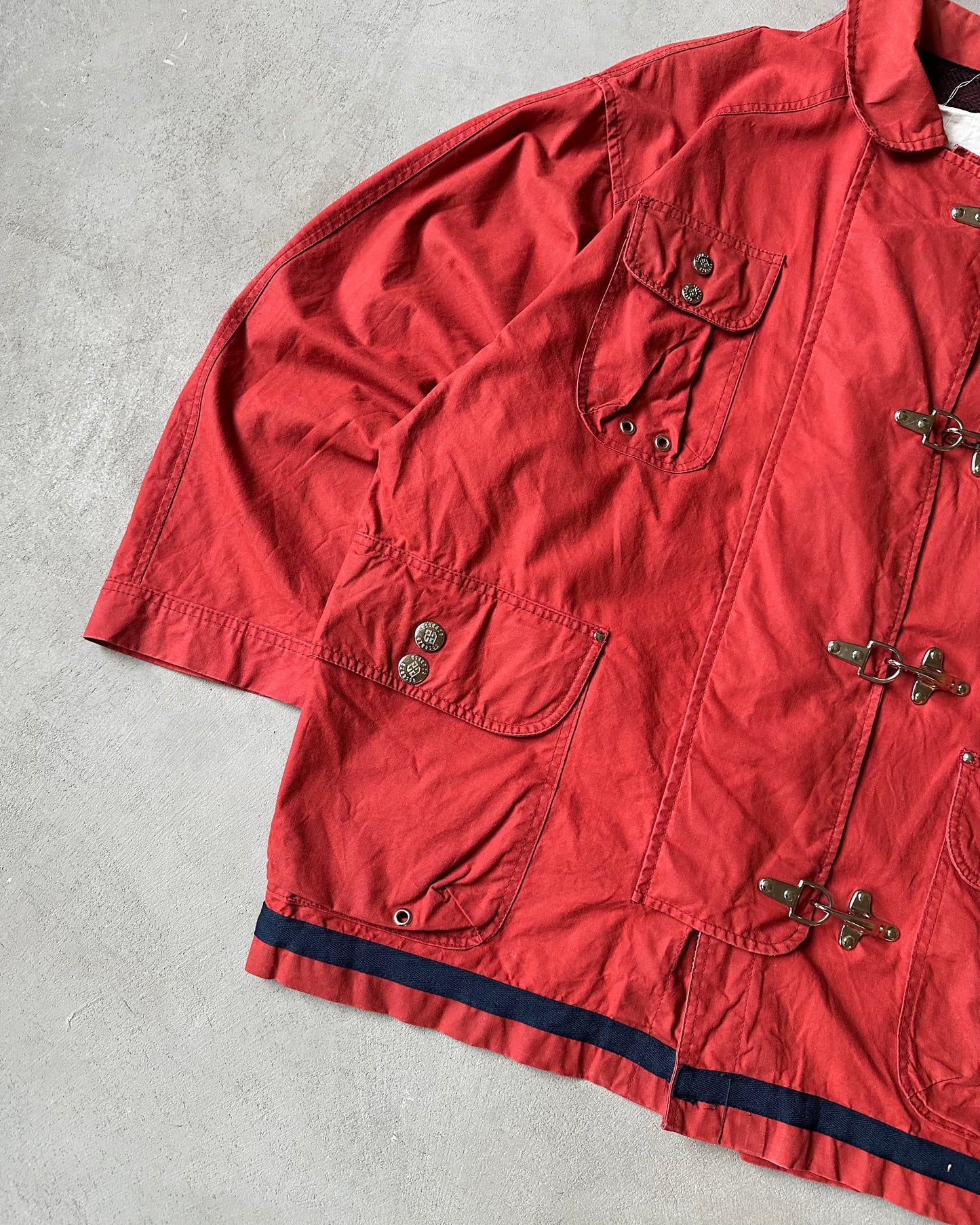 1990s - Light Red Essence Fireman Light Jacket - L