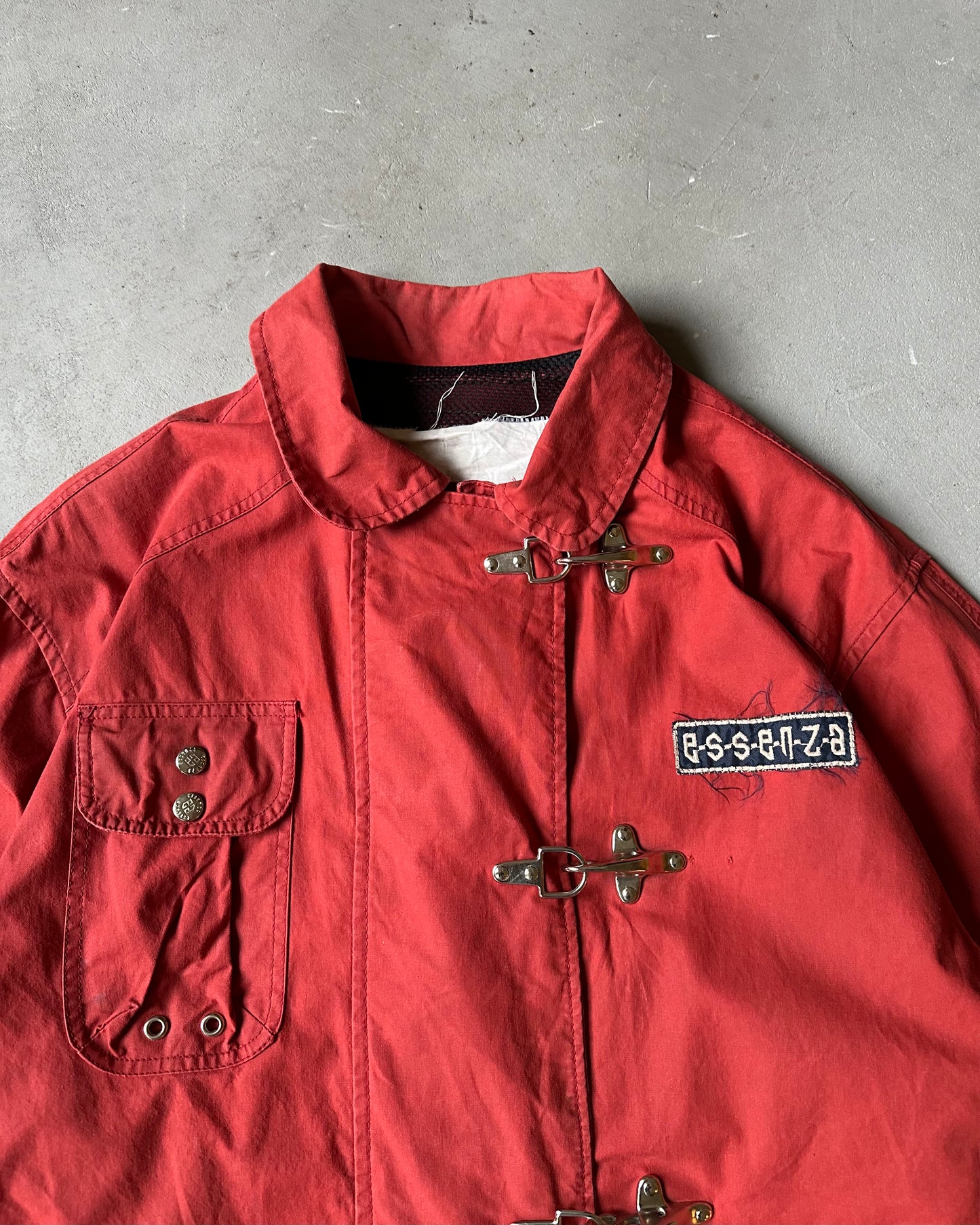 1990s - Light Red Essence Fireman Light Jacket - L