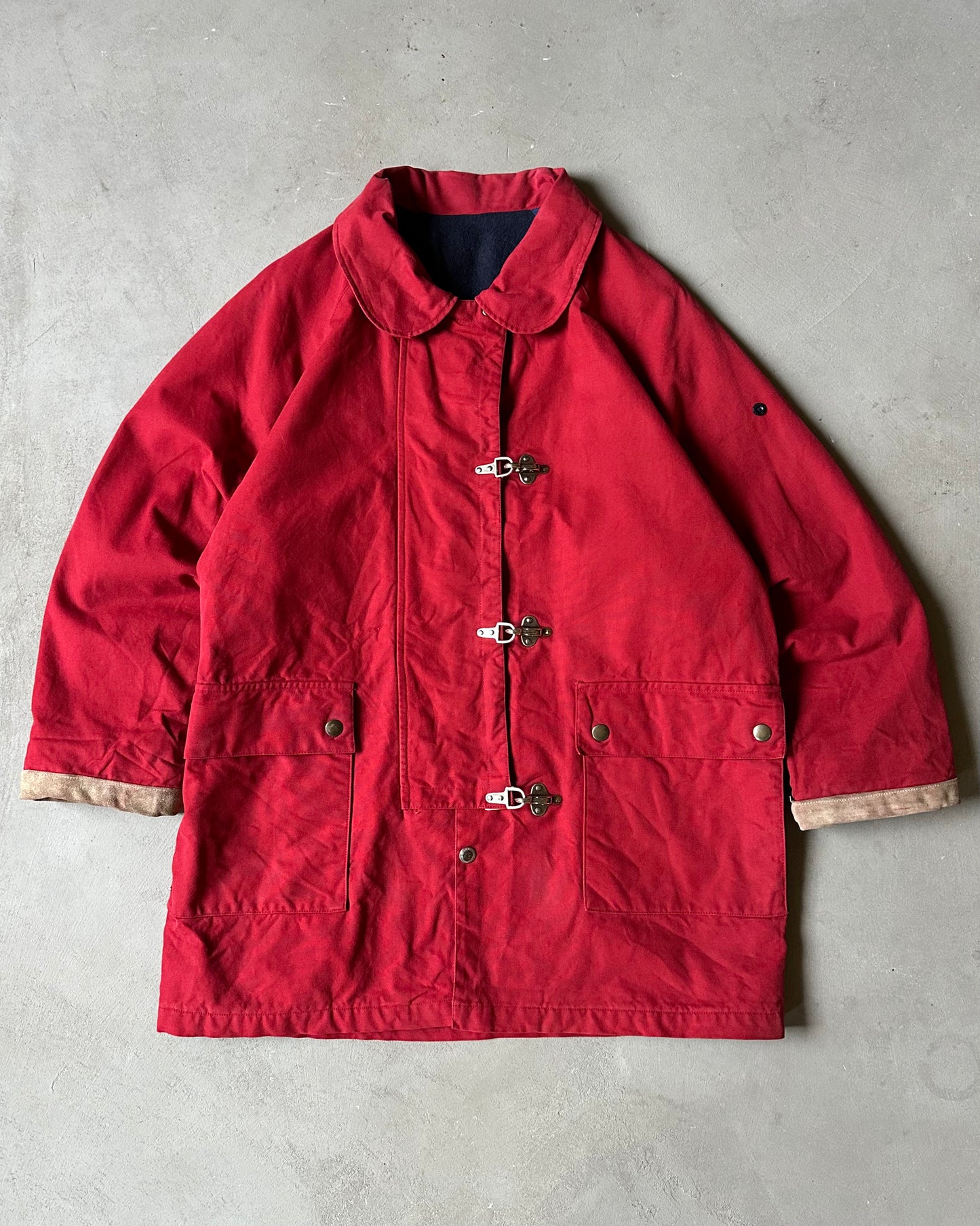 Années 90 - Manteau de pompier rouge - M