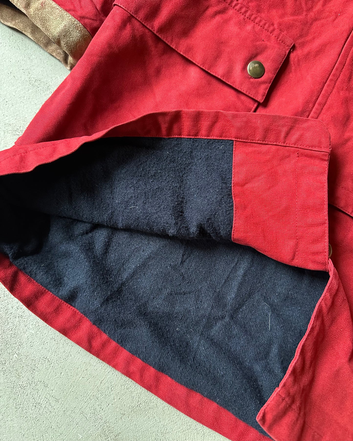 Années 90 - Manteau de pompier rouge - M