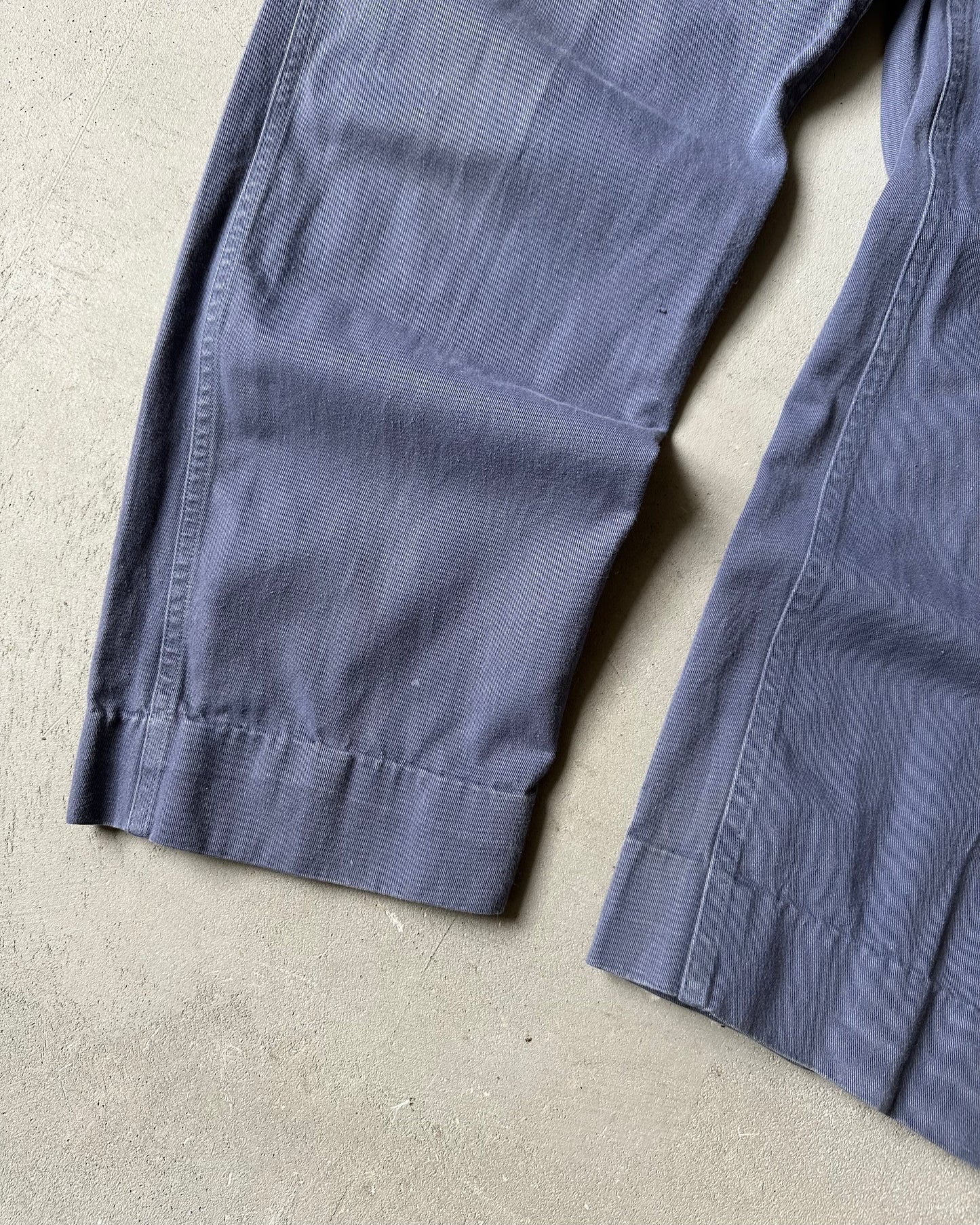 1970s - Blue Euro Fatigue Pants - 36x29