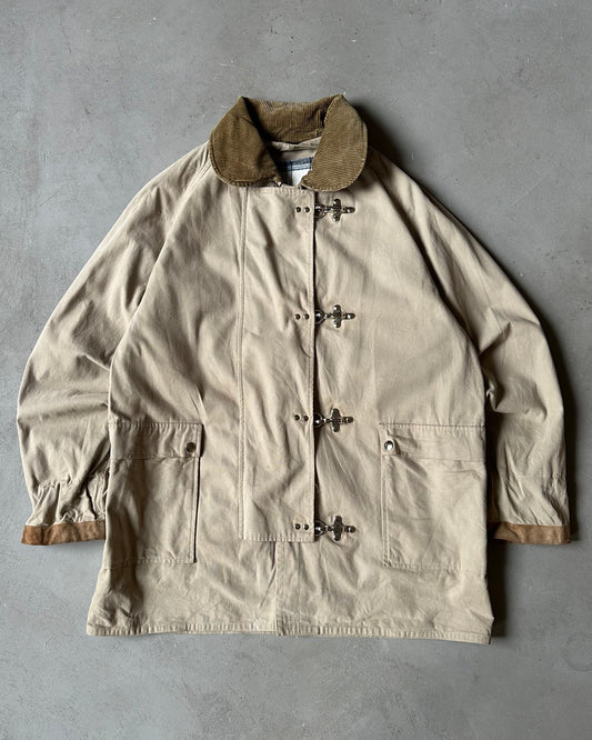 1990s - Beige Fireman Coat - L