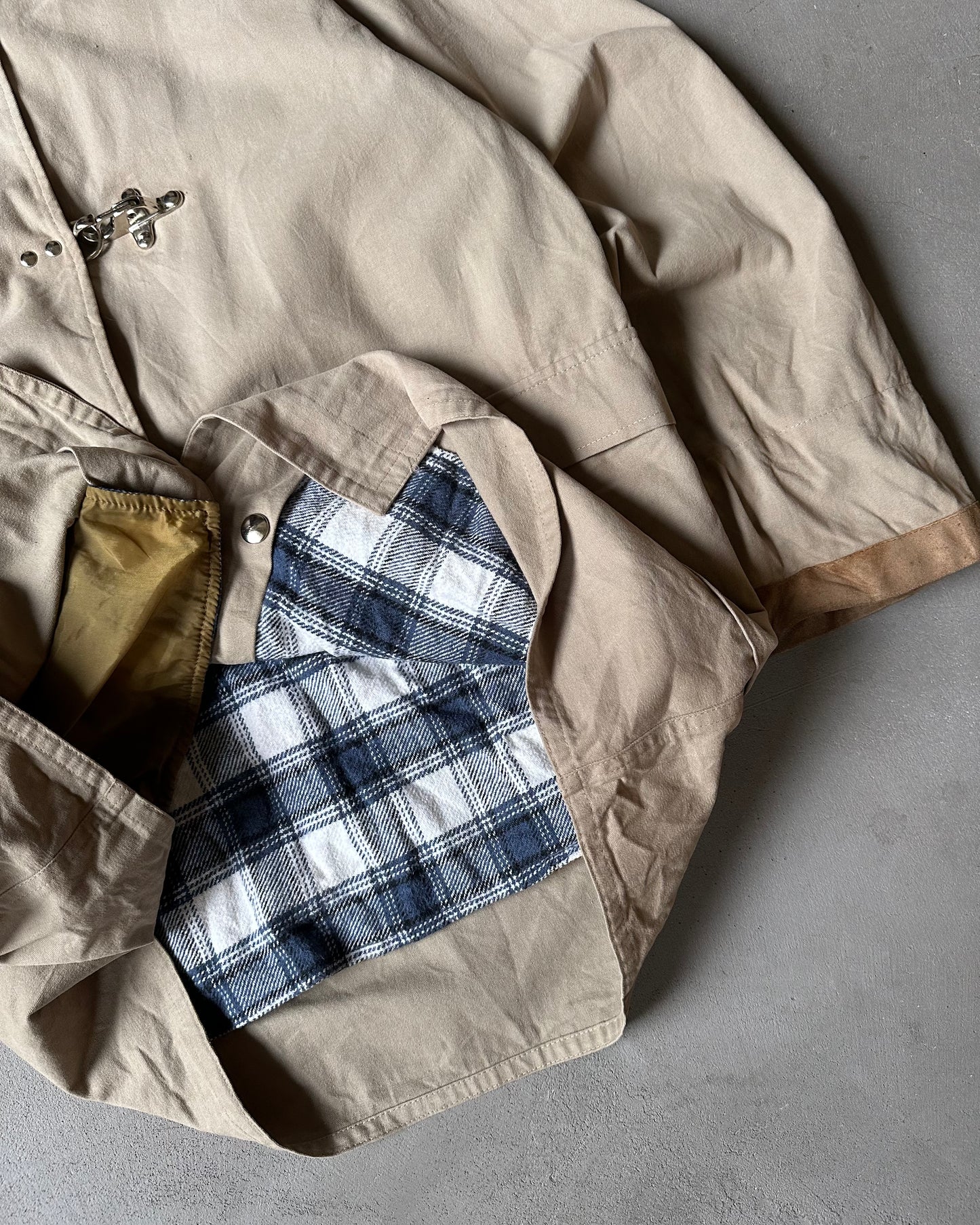 Années 90 - Manteau de Pompier Beige - L