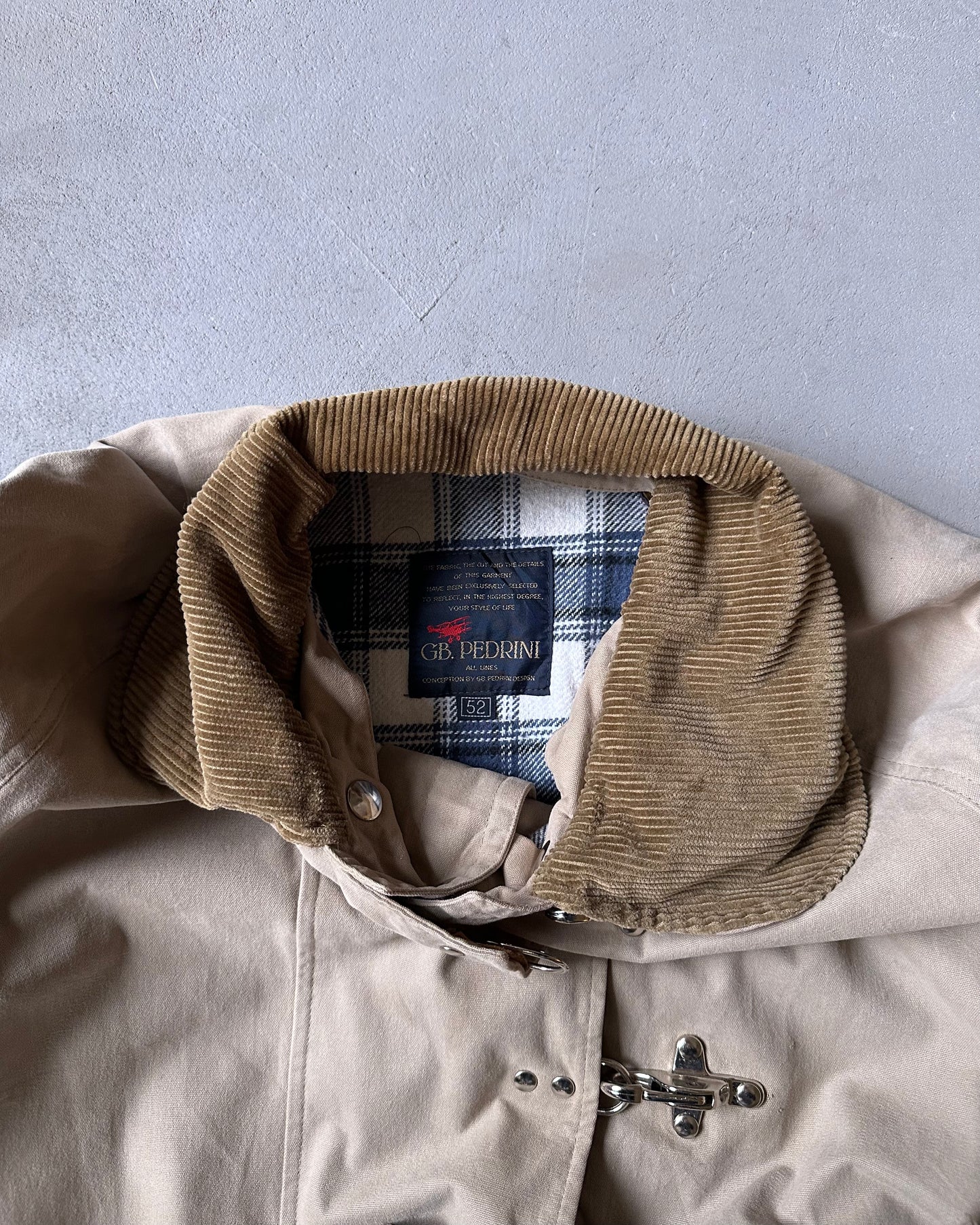 Années 90 - Manteau de Pompier Beige - L