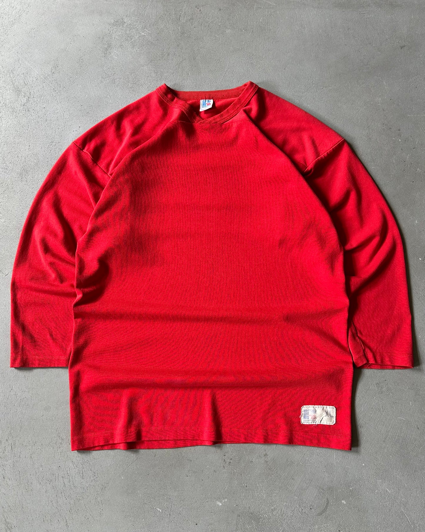1980s - Red Russell Blank Lacrosse Jersey - XL