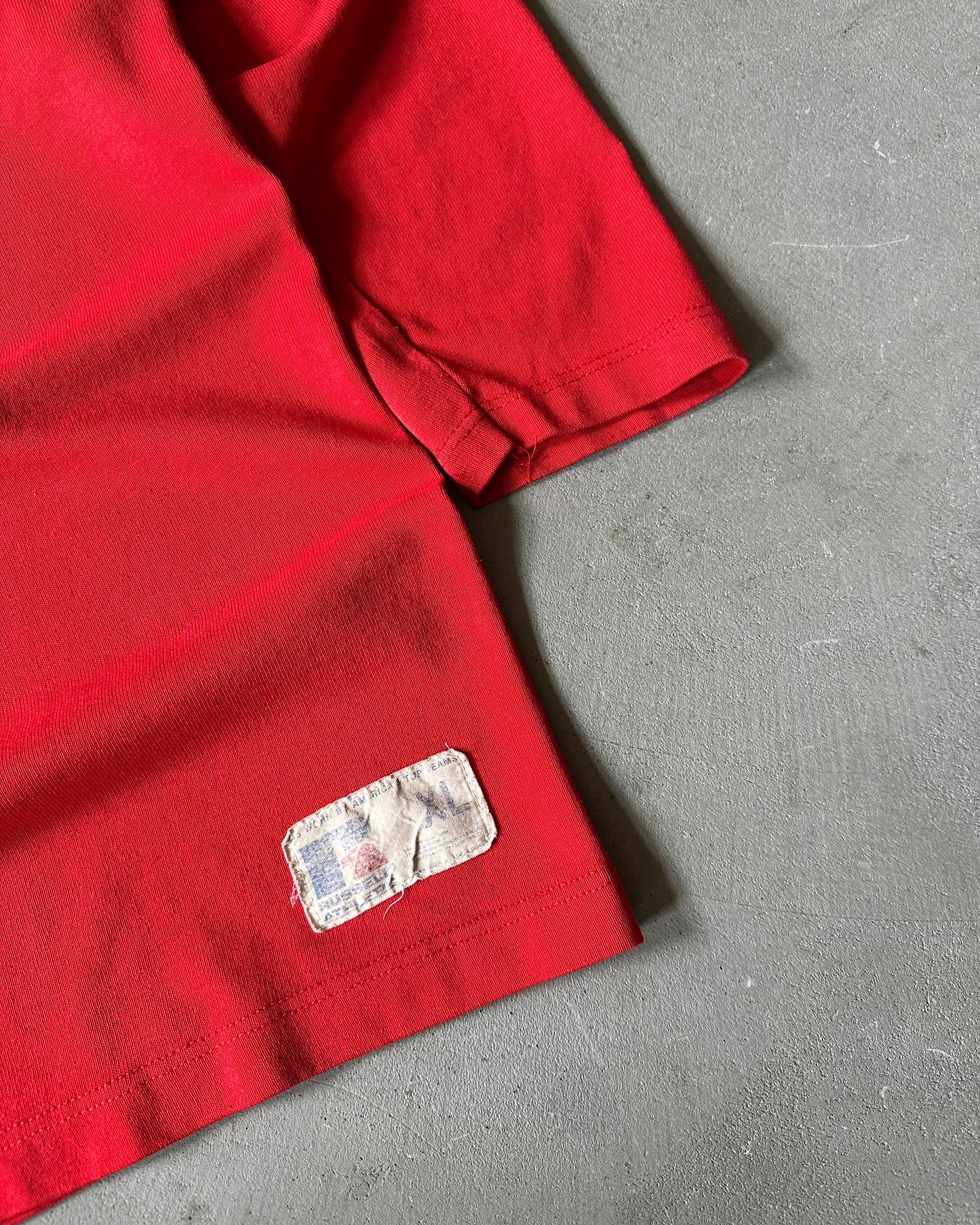1980s - Red Russell Blank Lacrosse Jersey - XL