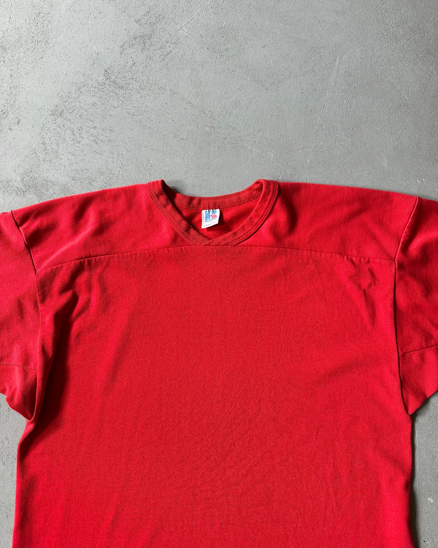 1980s - Red Russell Blank Lacrosse Jersey - XL