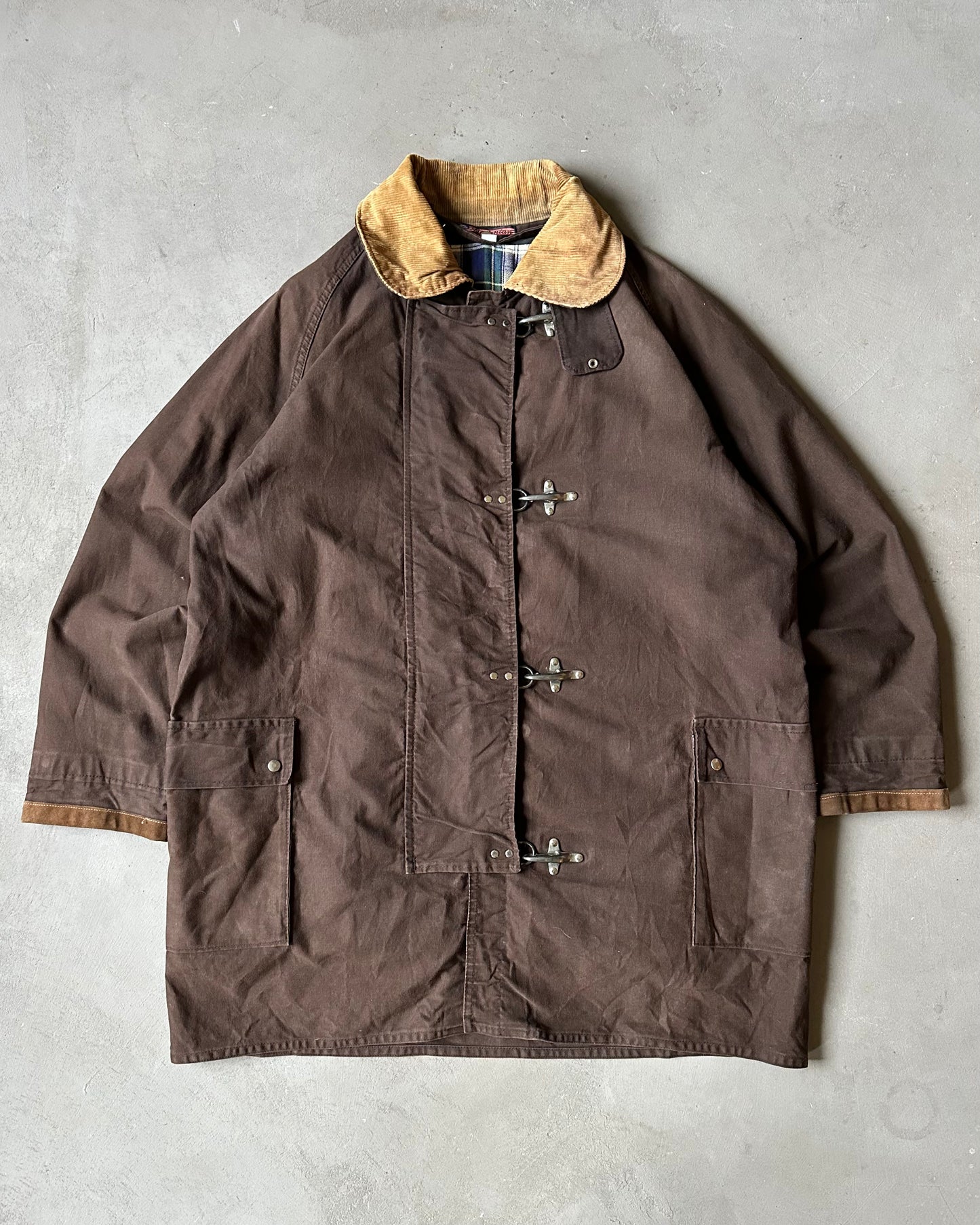 Années 2000 - Manteau de pompier marron - XL