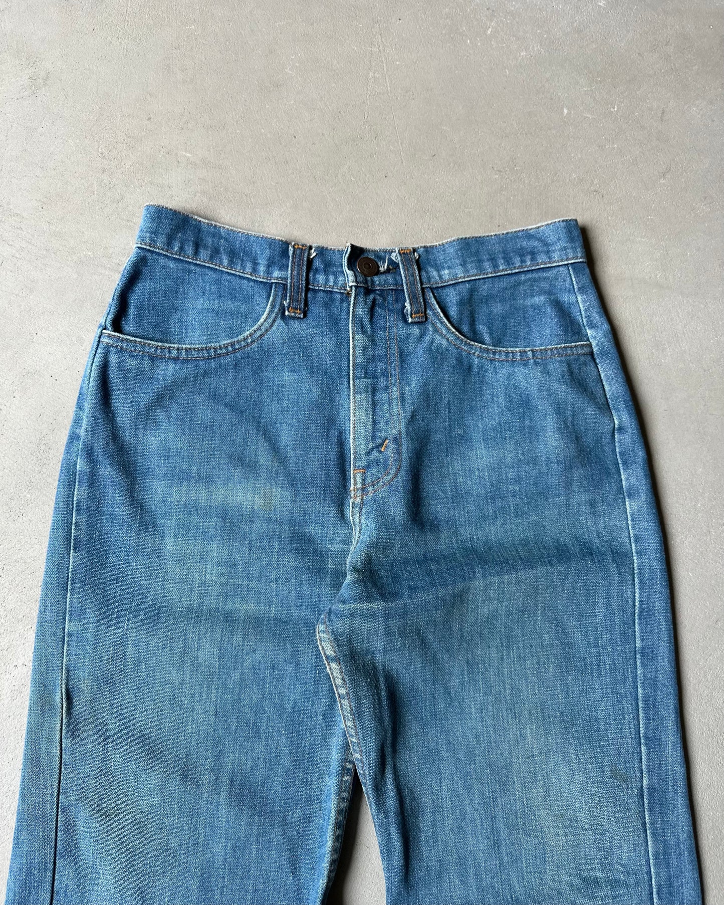1970s - Low Rise Women's Straight Leg Jeans - 28x33