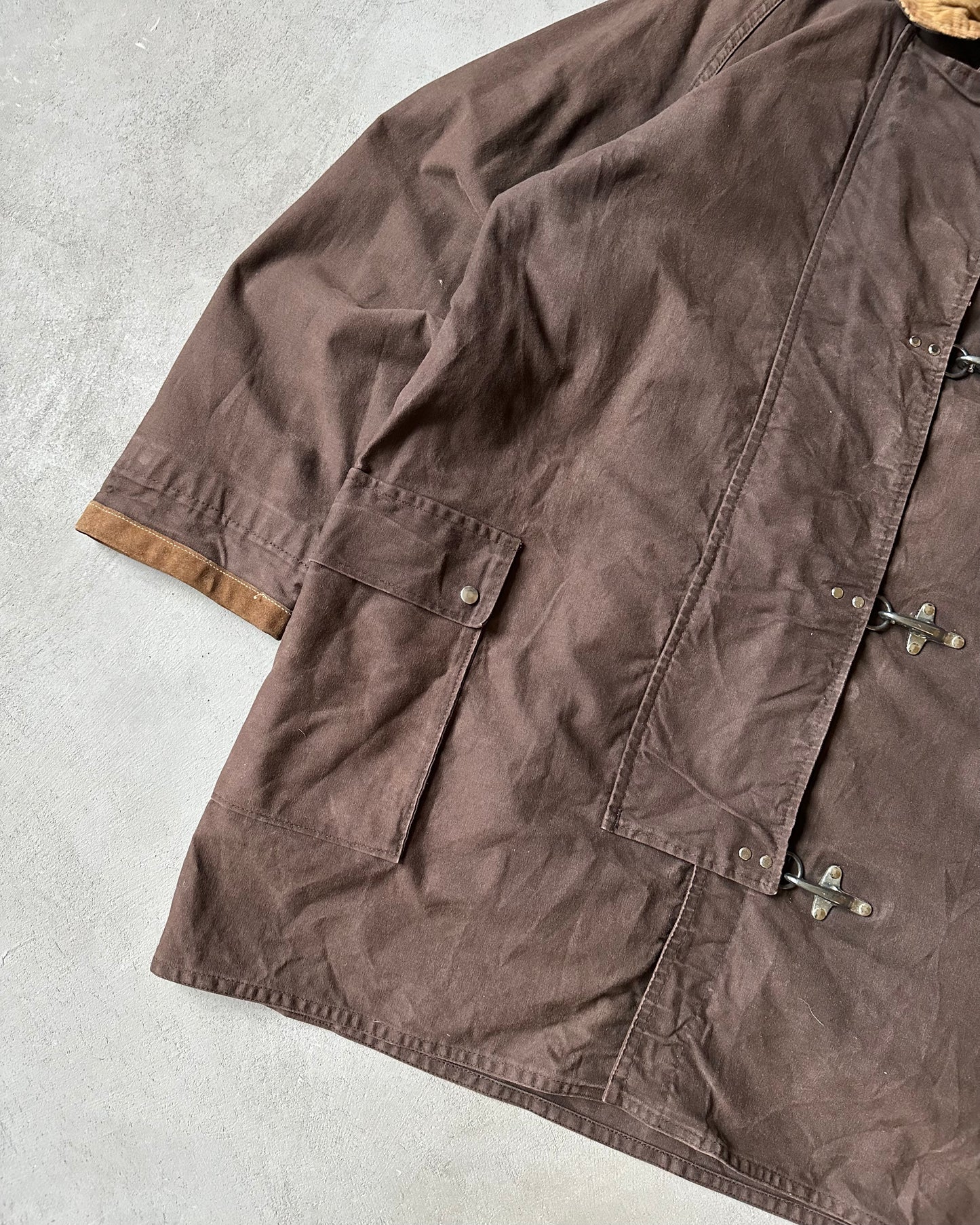 Années 2000 - Manteau de pompier marron - XL