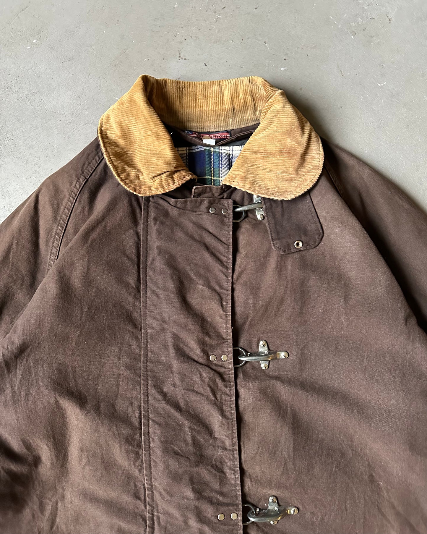 Années 2000 - Manteau de pompier marron - XL