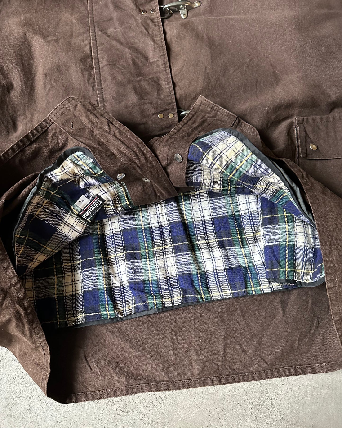 Années 2000 - Manteau de pompier marron - XL
