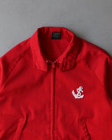 1980s - Red "Anchor" Harrington Cropped Jacket - M